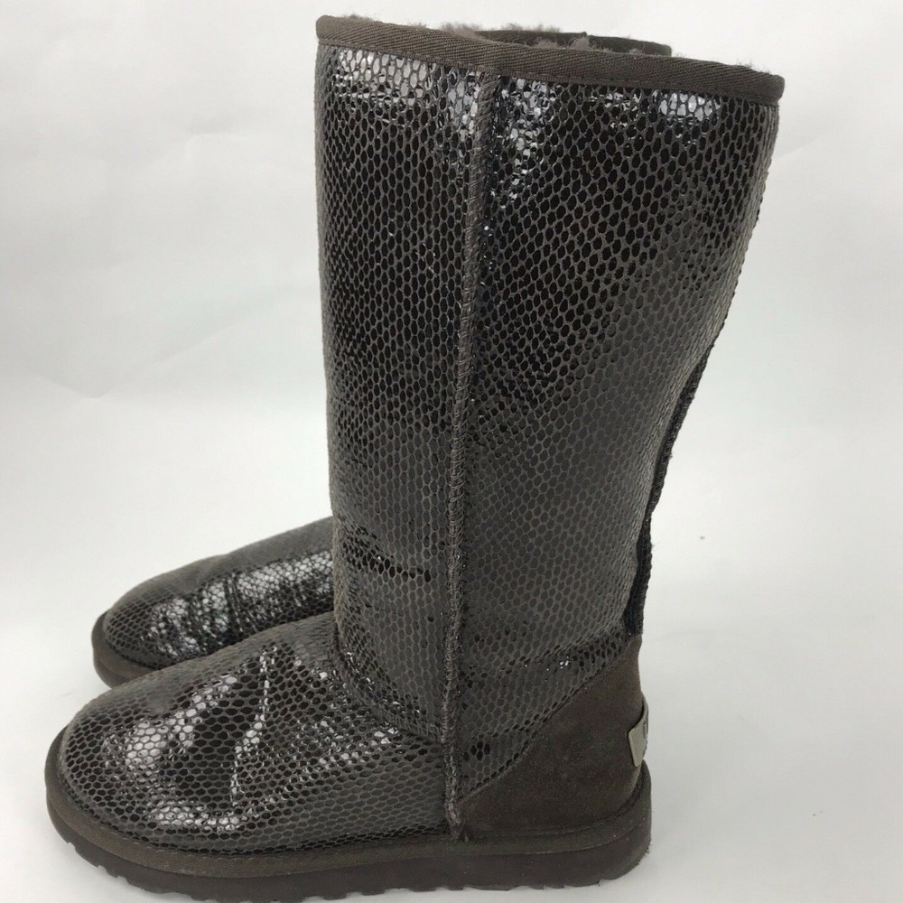 Ugg Australia Classic Women Tall Snake Print Boots